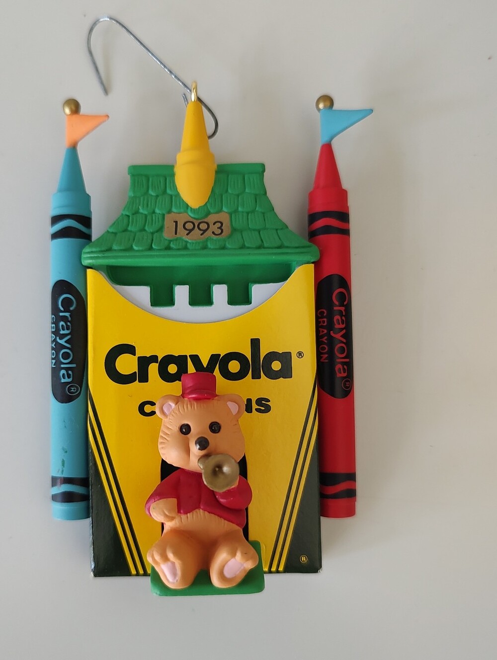 Vintage Hallmark Crayola Crayon Bright Shining Castle Christmas Ornament 1993